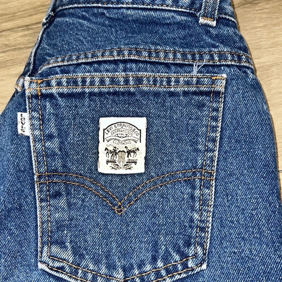 Levi’s Vintage Y2K 90’s 80’s White Label Patch Denim Jeans Size.15 - Picture 2 of 13